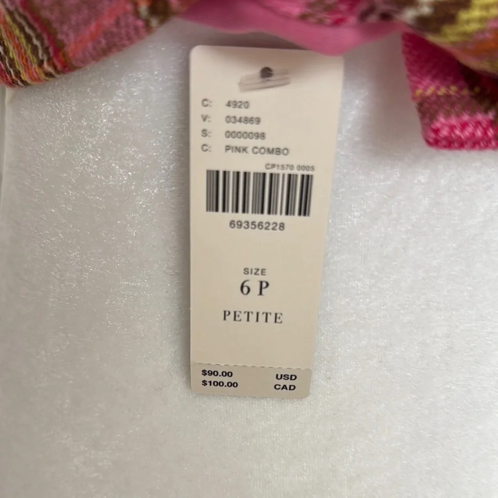 Plaid Pink Sleeveless Top - Picture 2 of 3